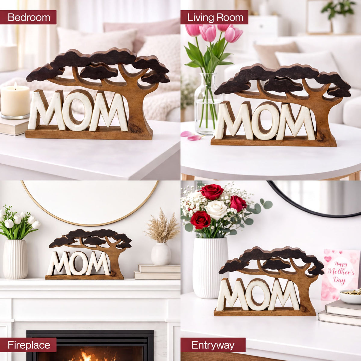 Wooden Mom Sign – Graceful Mom, Acacia Wood