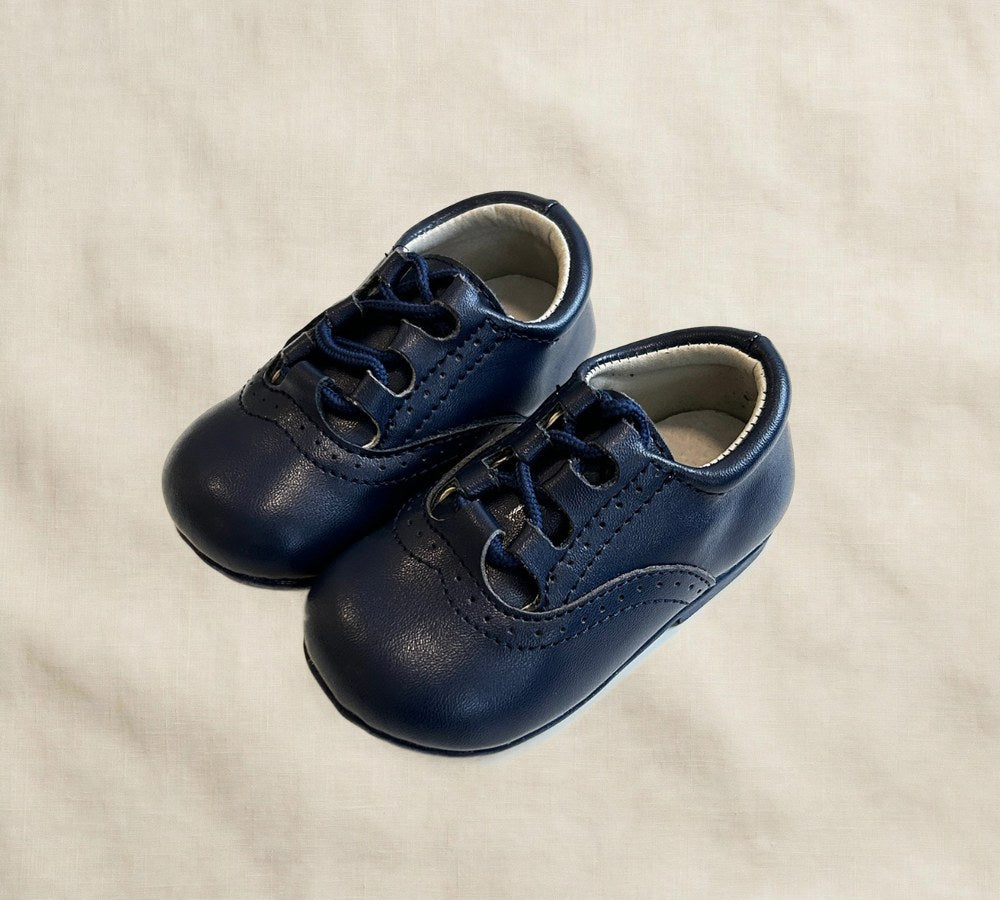 Alfie Lace-up Dress Shoe for Kids, Wide Toe Box