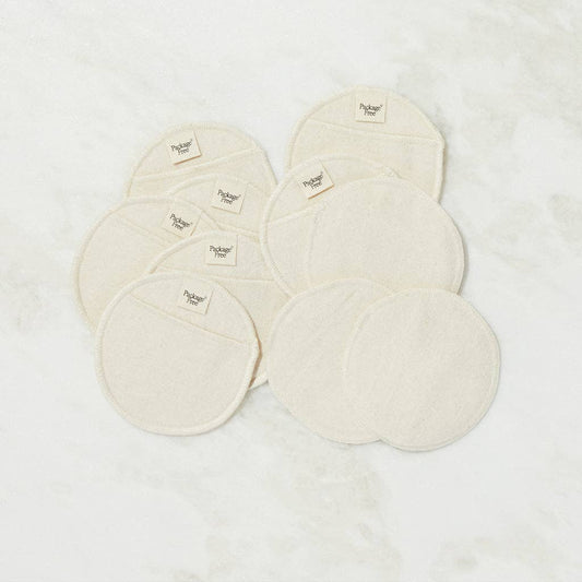 Reusable Organic Cotton Rounds (Set with Finger Pocket)