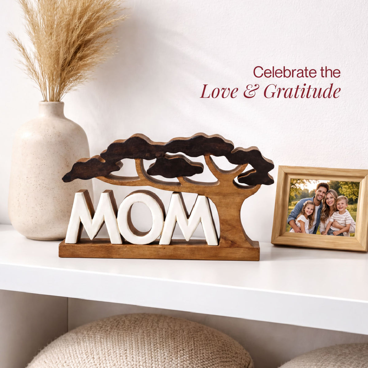 Wooden Mom Sign – Graceful Mom, Acacia Wood