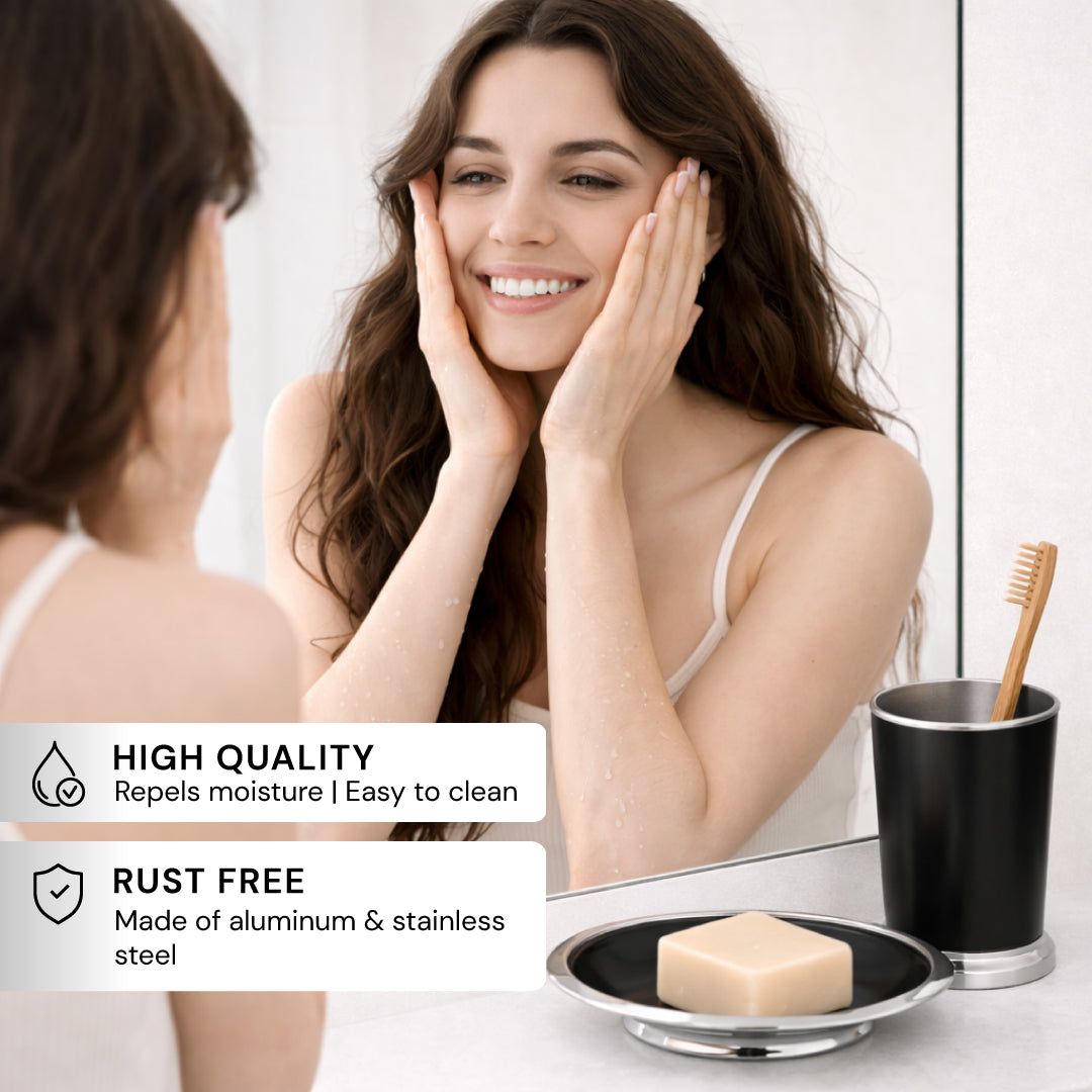 Bathroom Set – Maebrie, 5 Piece Brown
