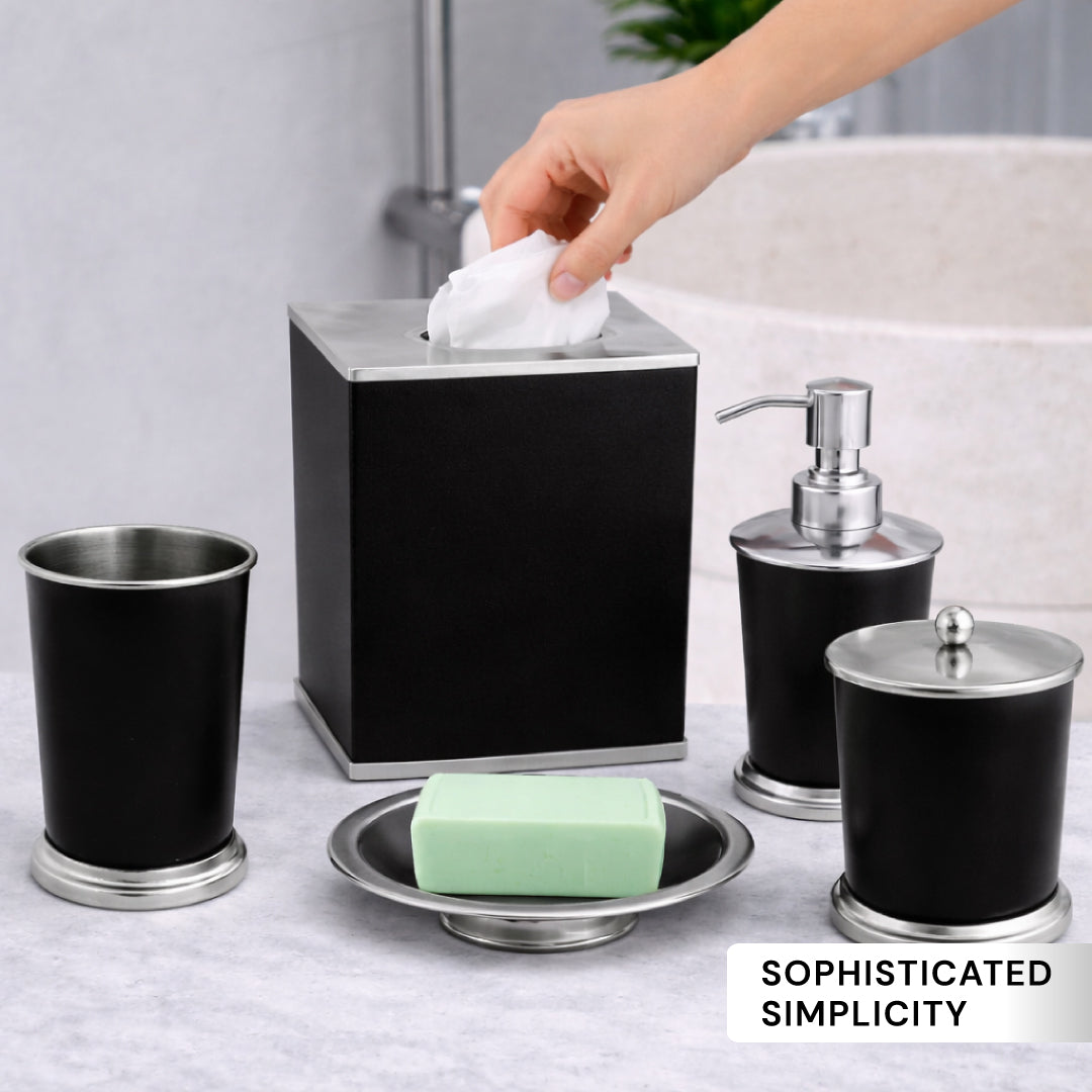 Bathroom Set – Maebrie, 5 Piece Brown