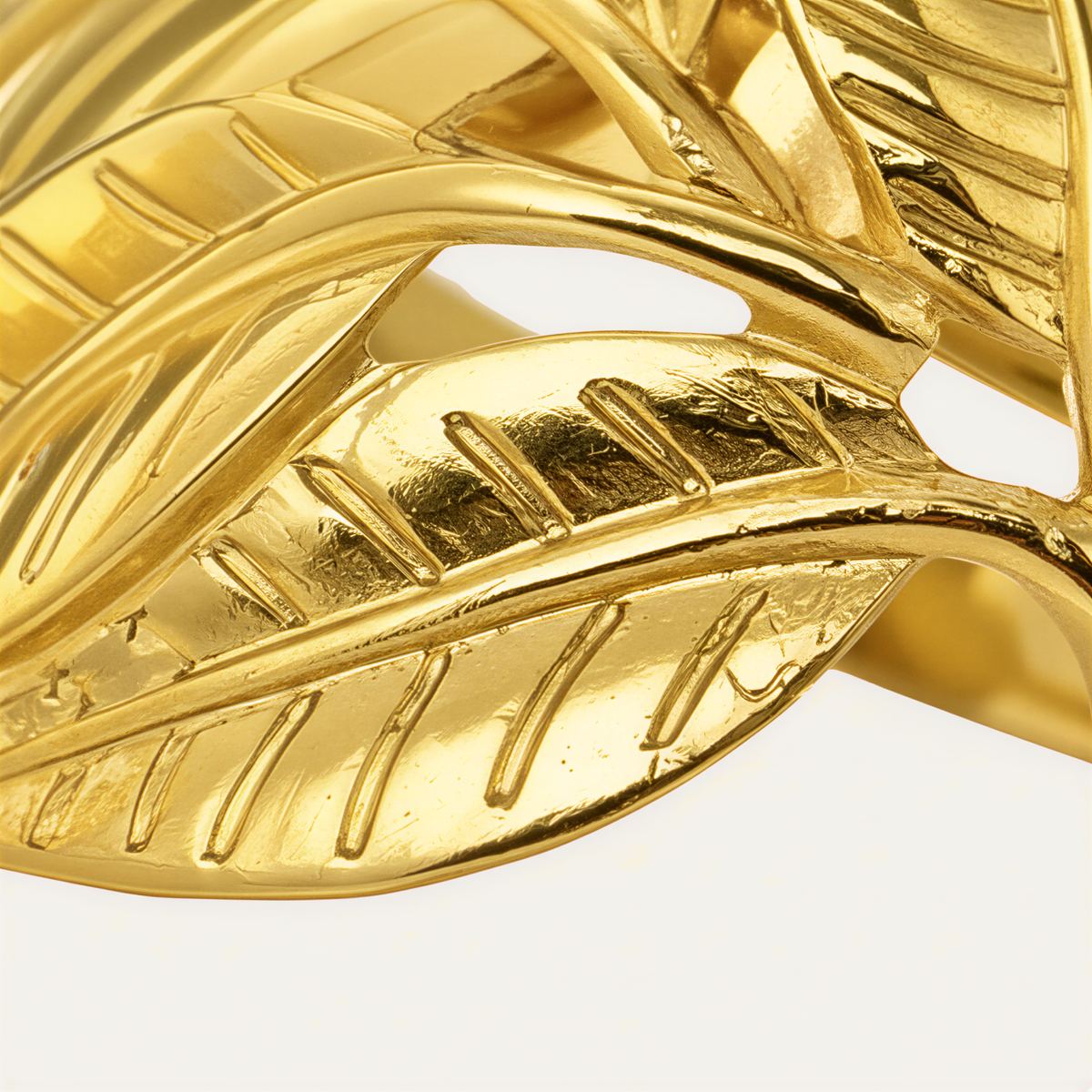 Gold Leaf Napkin Rings – Gilded Bloom