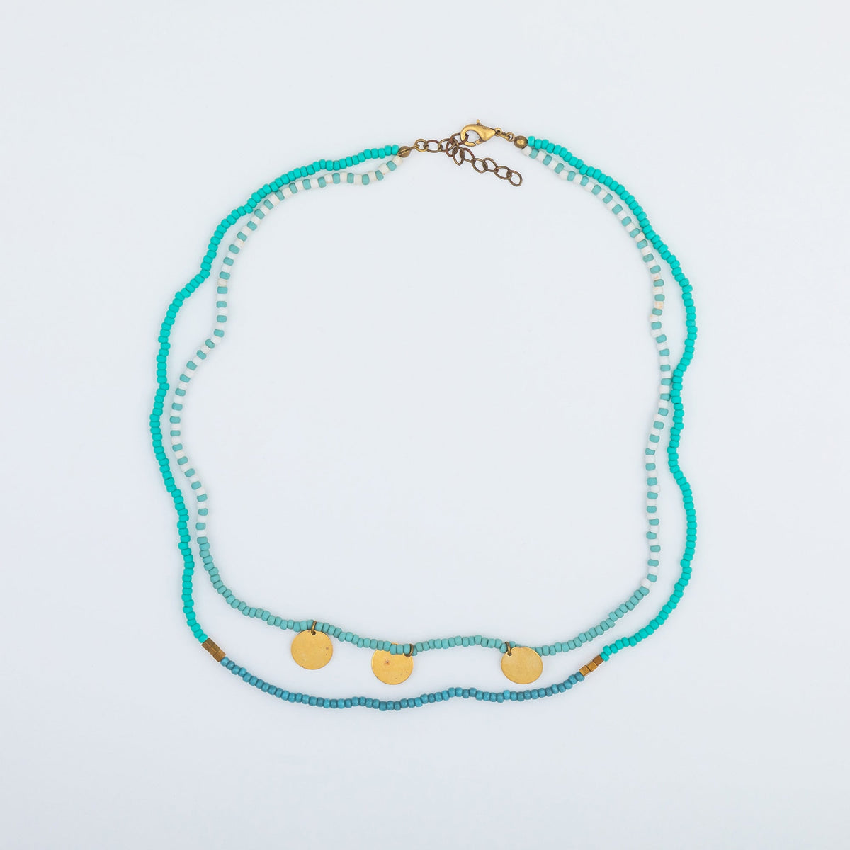 Iraqi Seed Beaded Strand Necklace