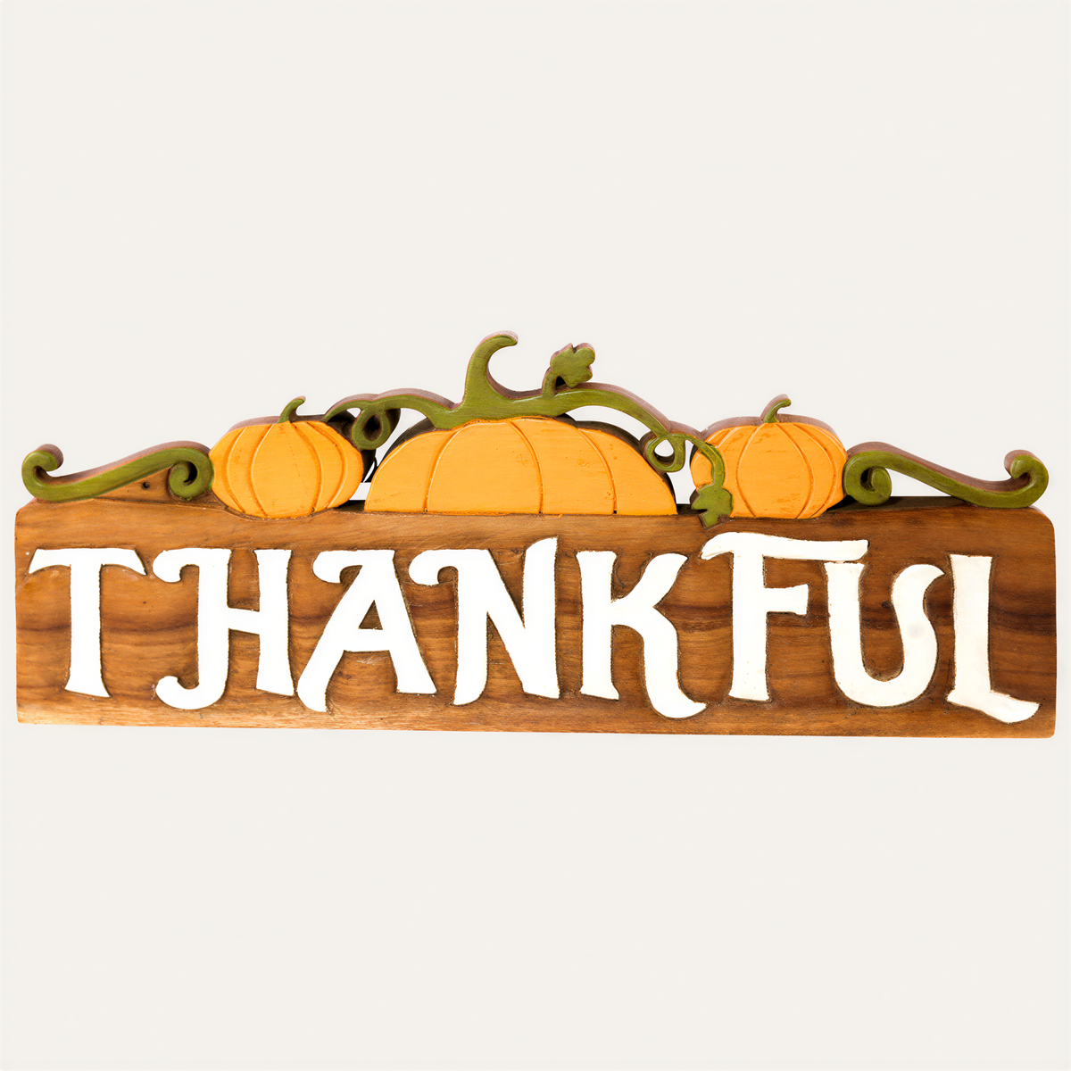 Wooden Sculpture – Grateful Heart, Acacia Wood