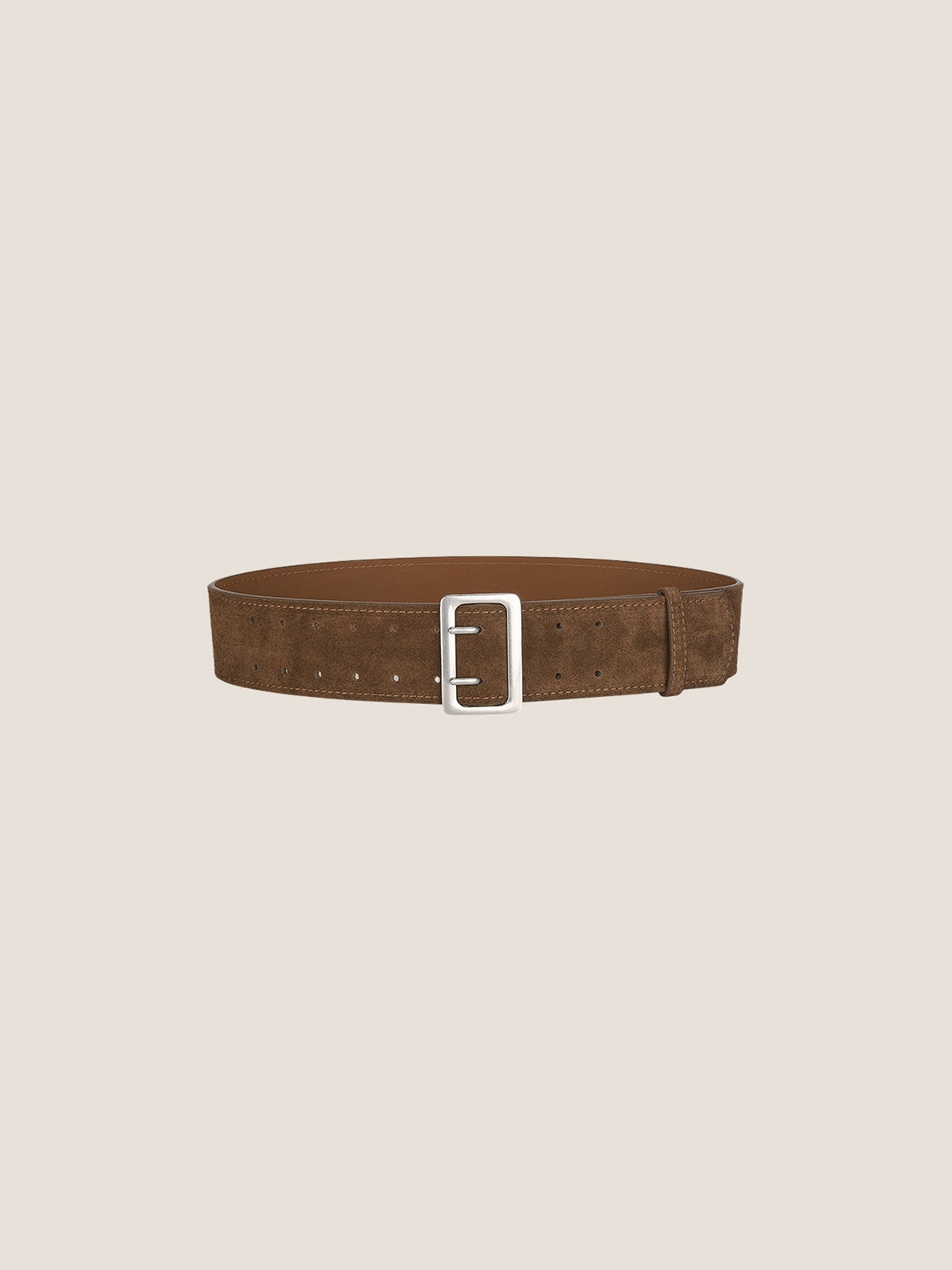Cowhide Wide Retro Matte Belt
