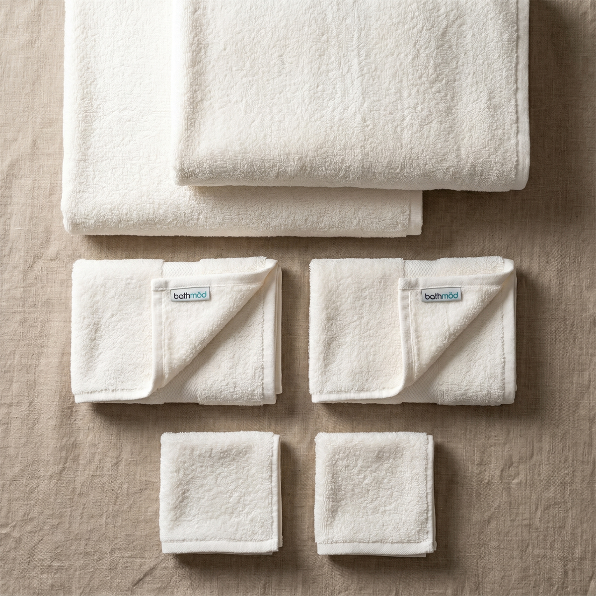 Luxury Organic Bath Six Piece Towel Set | Soft, Plush, Eco-Friendly Towels