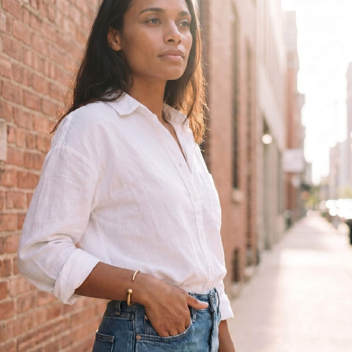 Bent Nail Brass Cuff Bracelet | Doa