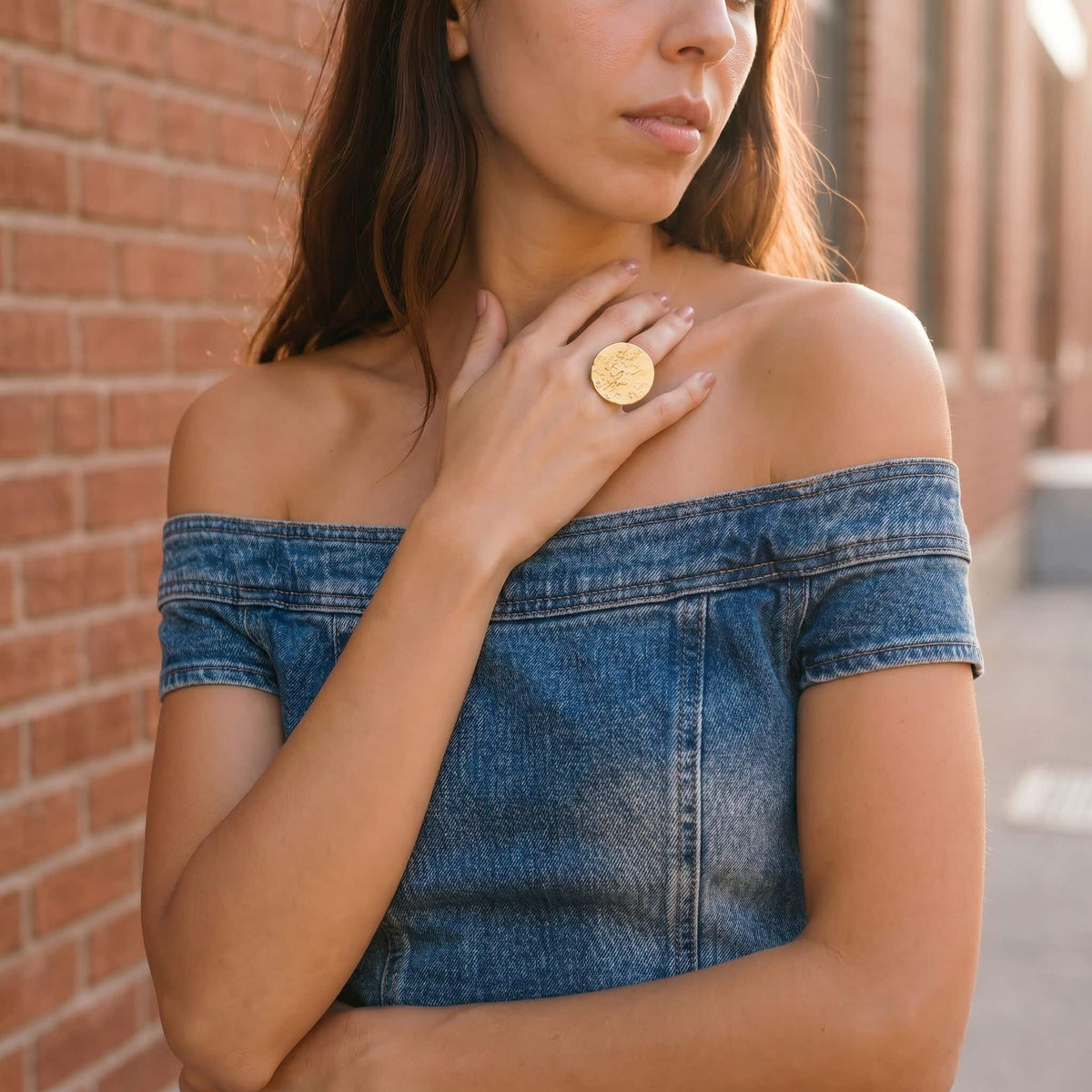 Large Disc Statement Ring | Mwanzo