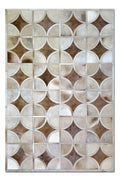 ALPHA – Custom Animal Hide Rug in Geometric Circle Pattern