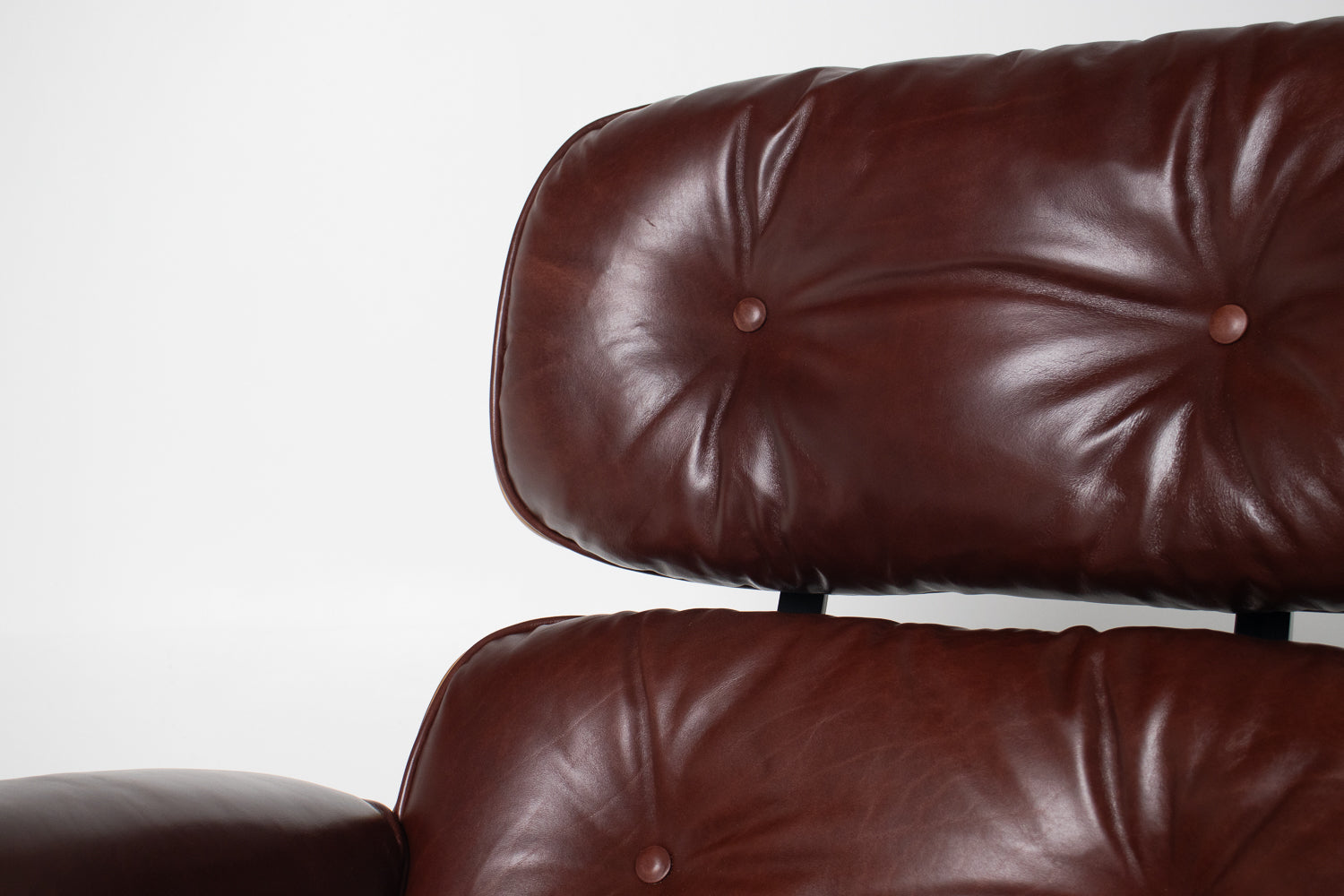 3rd Generation Eames Lounge Chair in Brazilian Rosewood and Oxblood Leather by Herman Miller