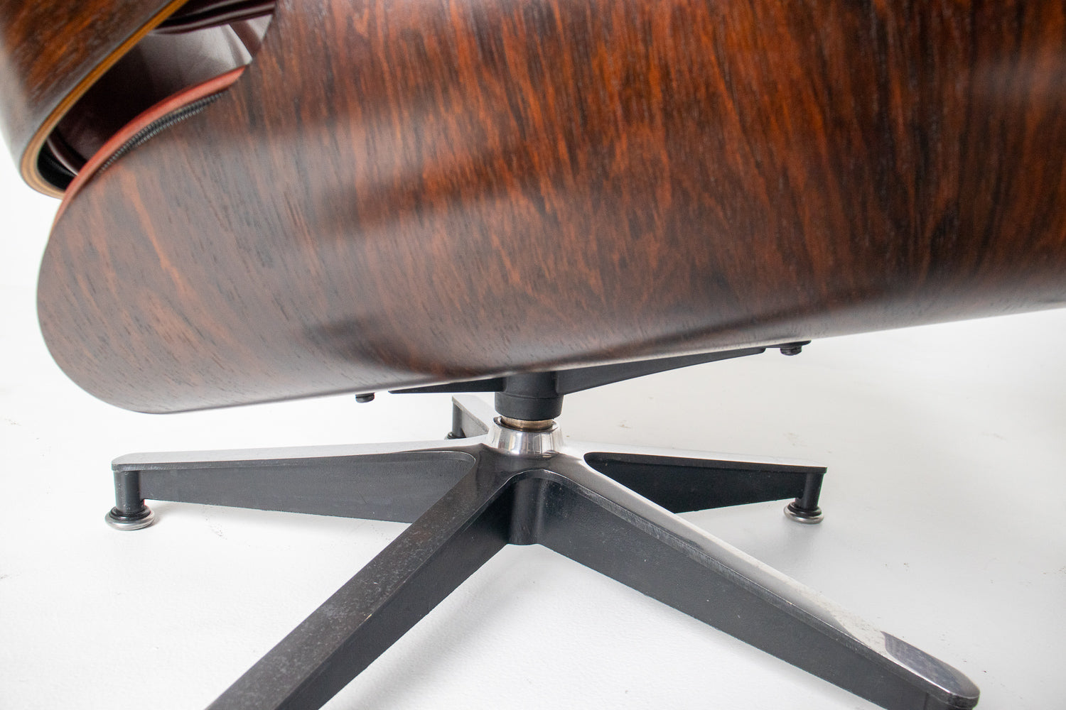 3rd Generation Eames Lounge Chair in Brazilian Rosewood and Oxblood Leather by Herman Miller