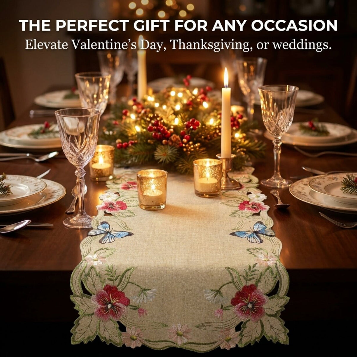 Beige Table Runner – Sandy Dune, 14x108 Inch