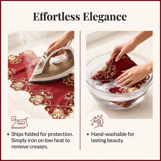 Red Lace Table Runner – Imperial Red, 14x108 Inch
