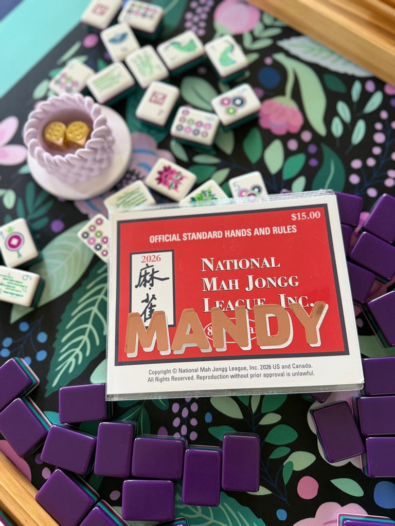 PERSONALIZED MAHJONG CARD HOLDER