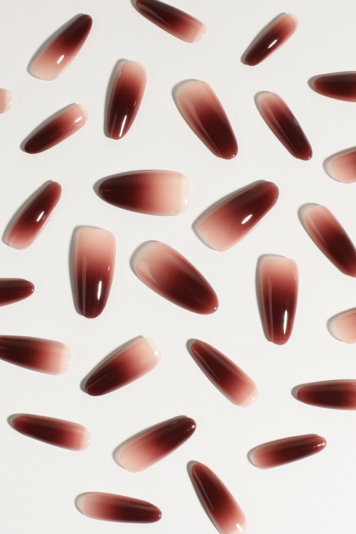 Berry Cocoa Drip | Soft & Durable Press-On Nails