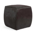 Modern Hide Square Pouf