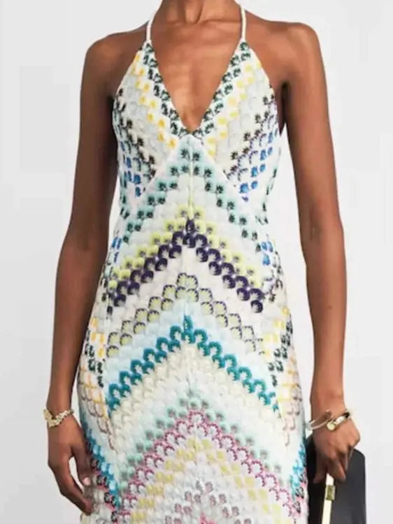 Backless Spaghetti Strap Maxi Dress