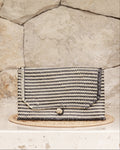 Stripes Rattan Clutch