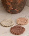 Kera Sunrise Macrame Coaster Set
