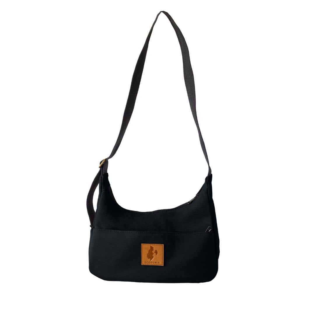 Crescent Canvas Crossbody Shoulder Bag for Women