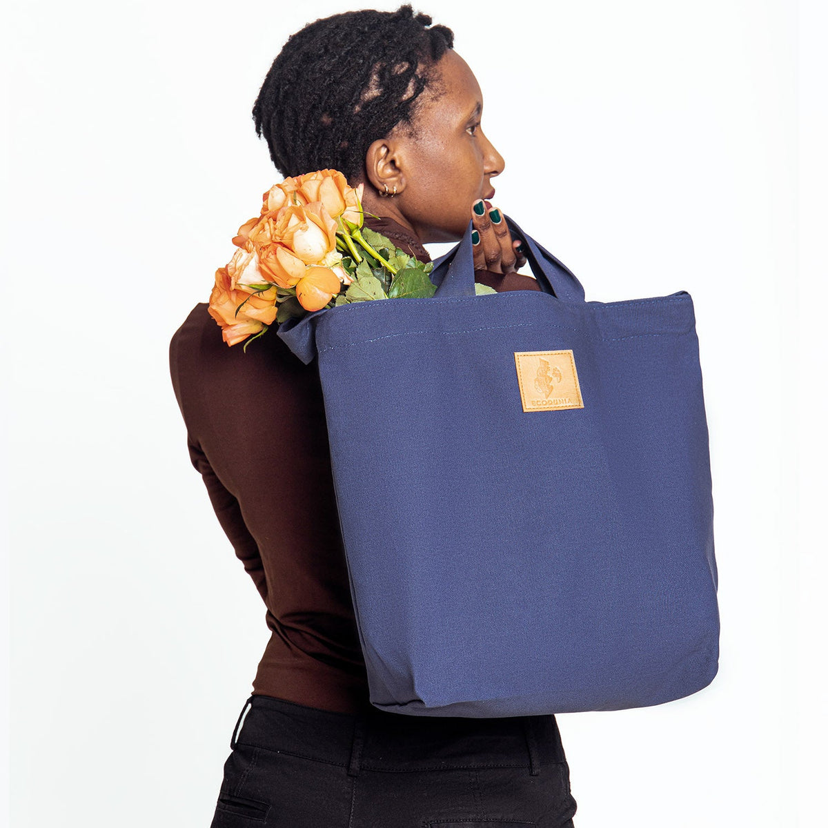 Zippered Canvas Tote Bag | Amani