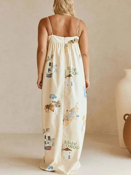 Women's Boho Cami Maxi Dress | Pockets, Stylish Bohemian | Casual Summer