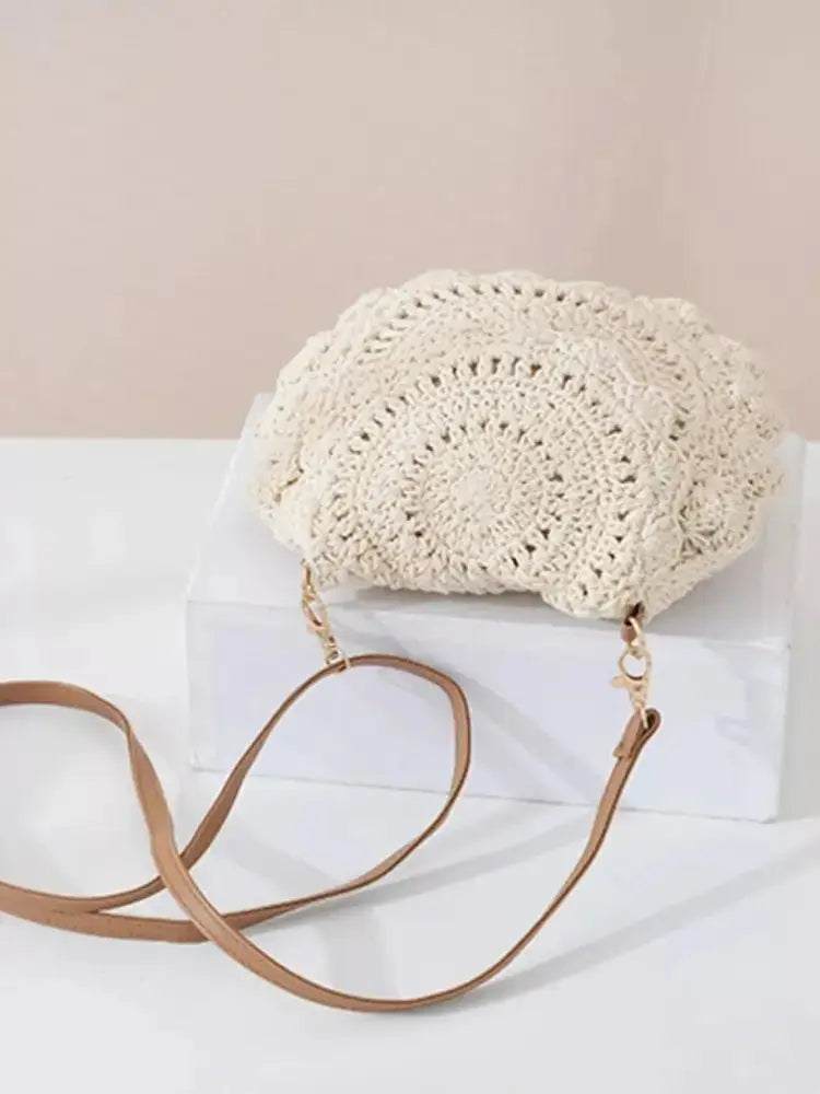 Women's Boho Crochet Crossbody Bag | Handwoven, Artisan Style