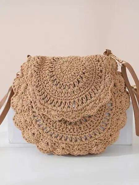 Women's Boho Crochet Crossbody Bag | Handwoven, Artisan Style