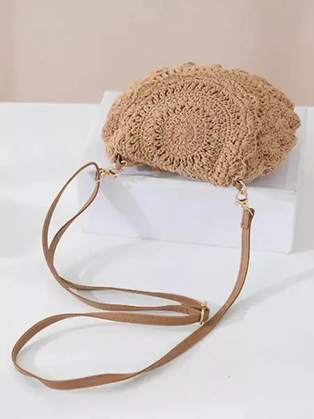 Women's Boho Crochet Crossbody Bag | Handwoven, Artisan Style