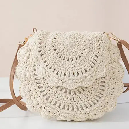 Women's Boho Crochet Crossbody Bag | Handwoven, Artisan Style
