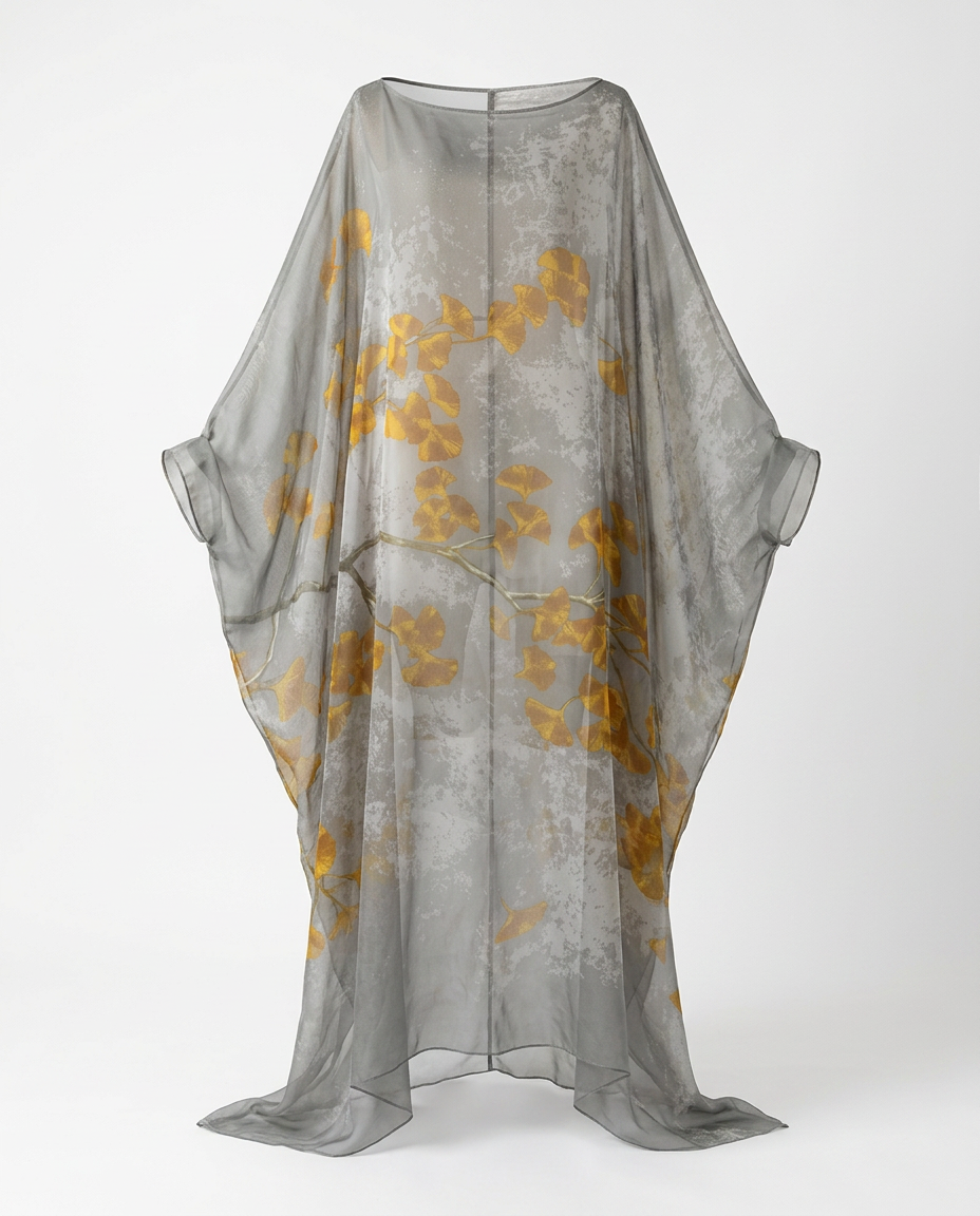 Boundless Tulle Printed Kaftan