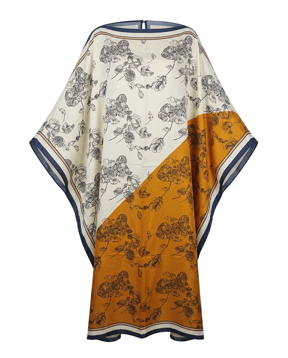 Wanderlust Printed Oversized Kaftan