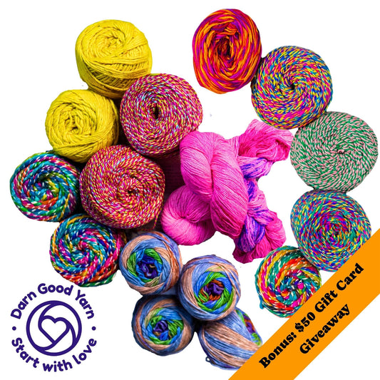 Last Light of Summer Sari Silk Yarn Bundle - Golden Ticket Giveaway