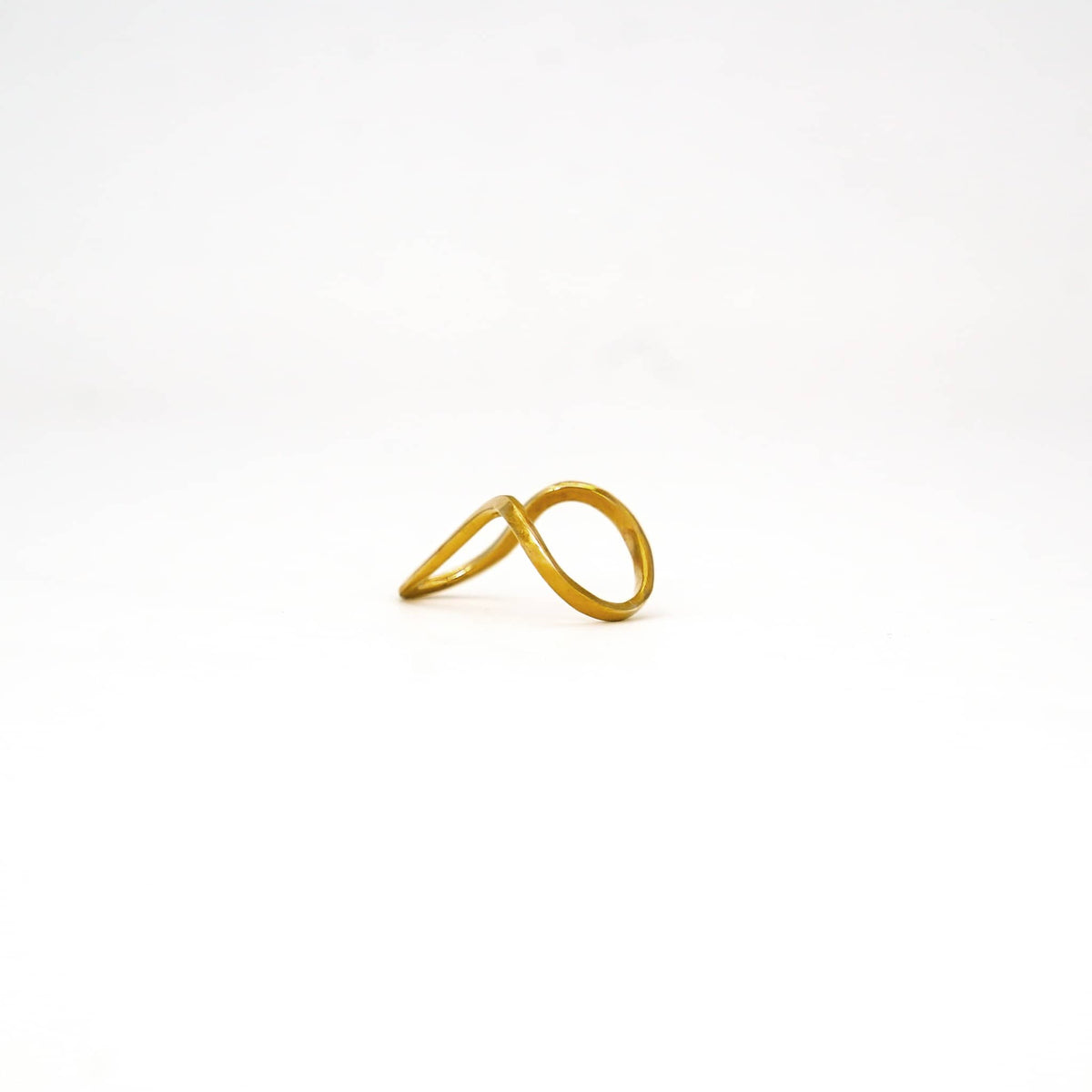 U-Shaped Wire Brass Ring | Mila