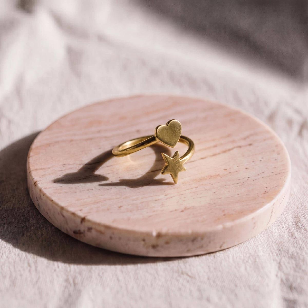 Star and Heart Wrap Ring | Mira