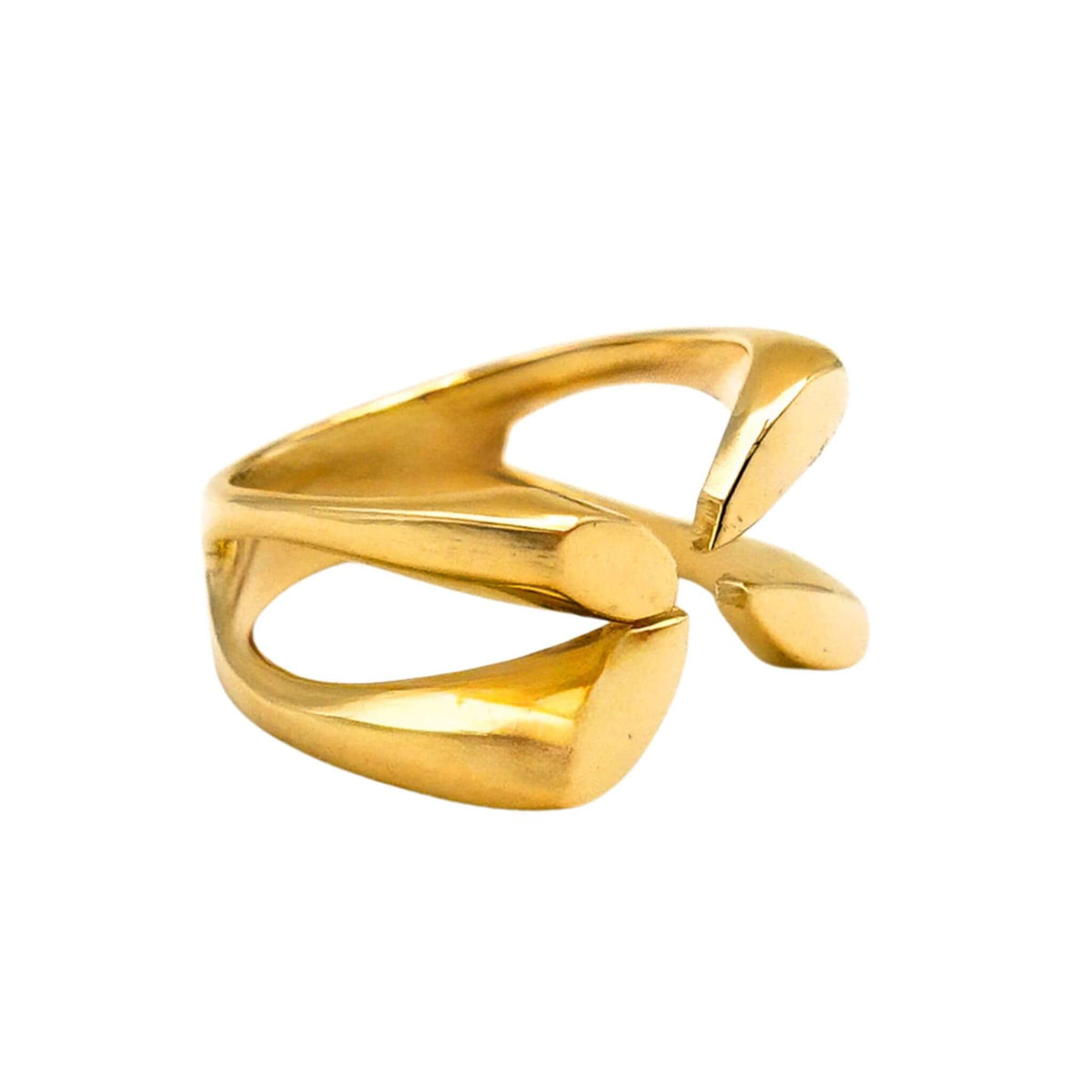 Brass Star Flower Ring | Meli