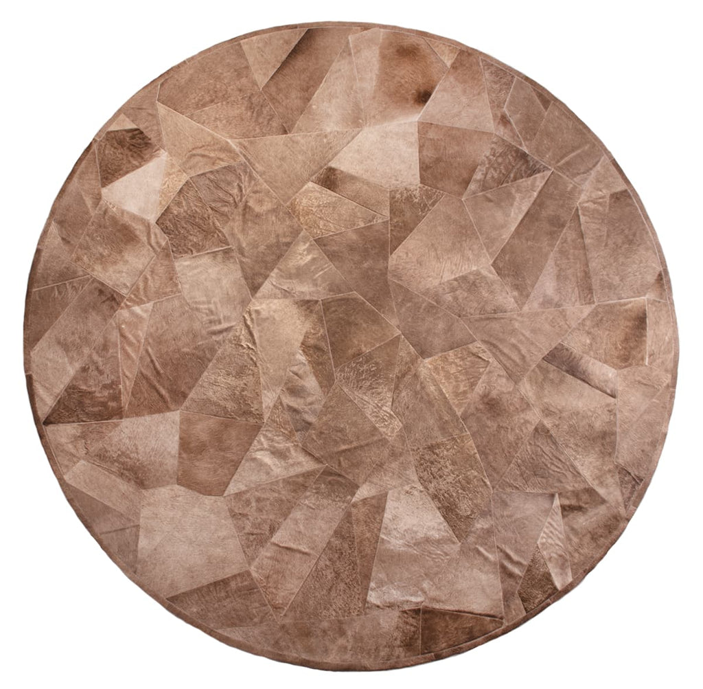 BROKEN ROUND - Patchwork Cowhide Rug