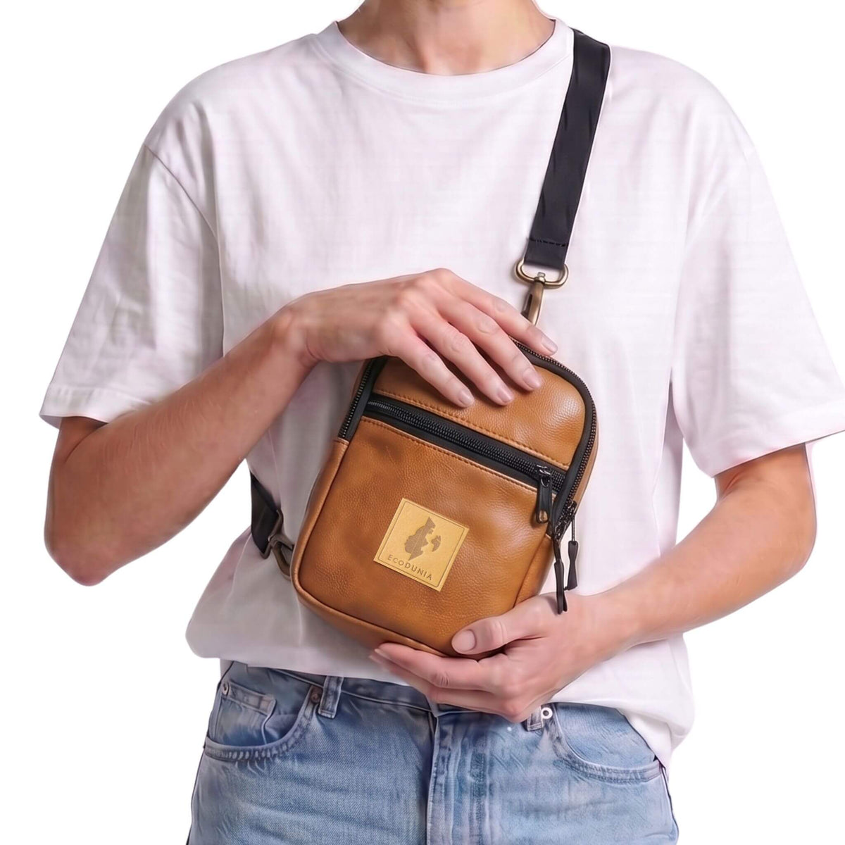 Convertible Vegan Leather Crossbody Sling Bag 1L | Rozi