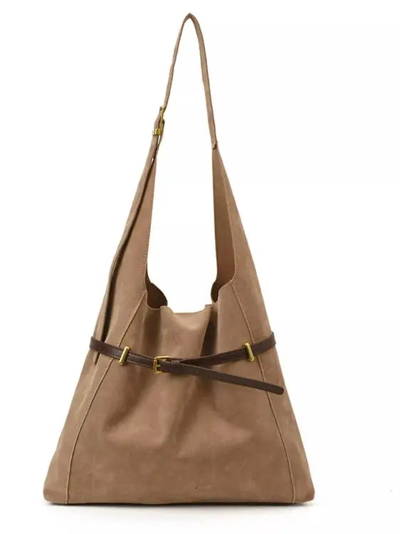 Women's Adjustable Strap Shoulder Bag | Buckle Detail, Versatile