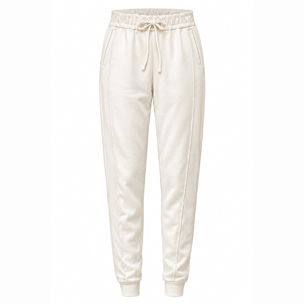 Cameron Bamboo Fleece Joggers in Off White