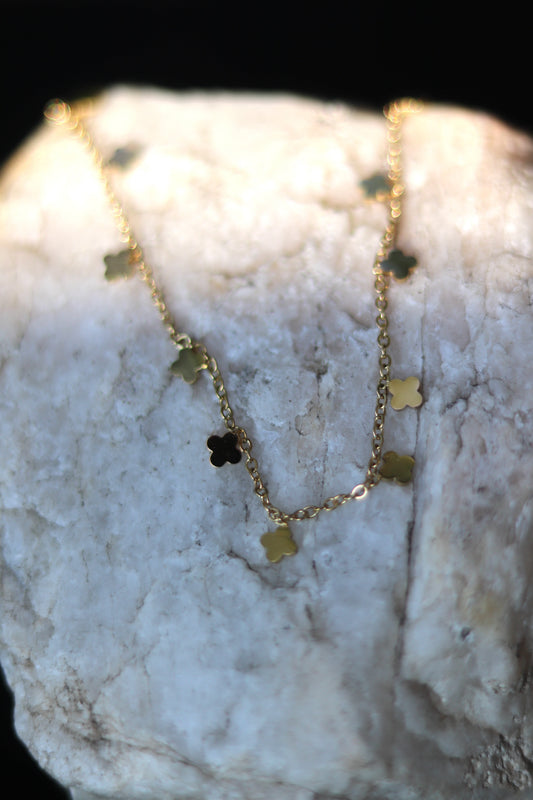 Clover Necklace - Stainless Steel - Waterproof