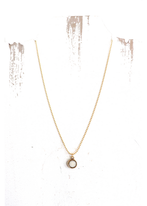 Angie Necklace - Gold Bone
