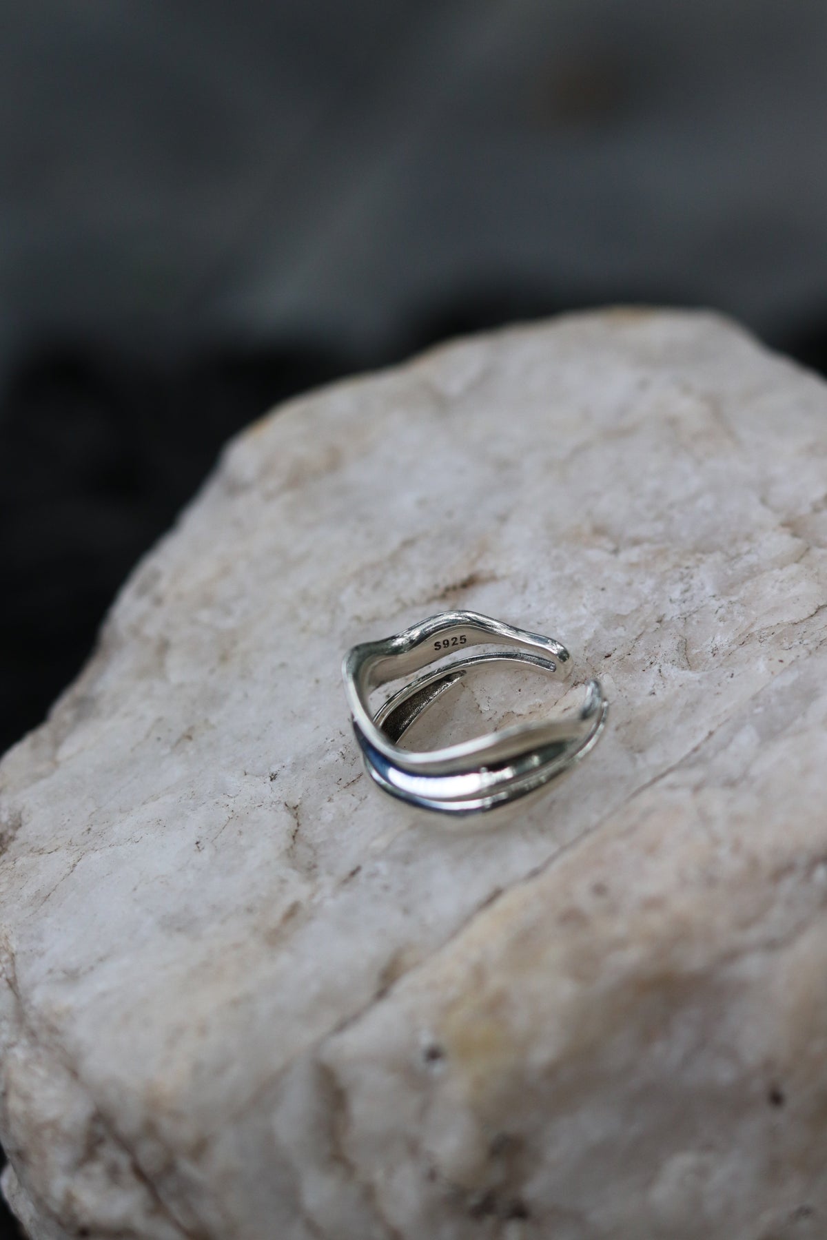 Sterling Silver Wave Ring