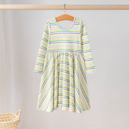 Carnival Time Organic Cotton Dress for Kids