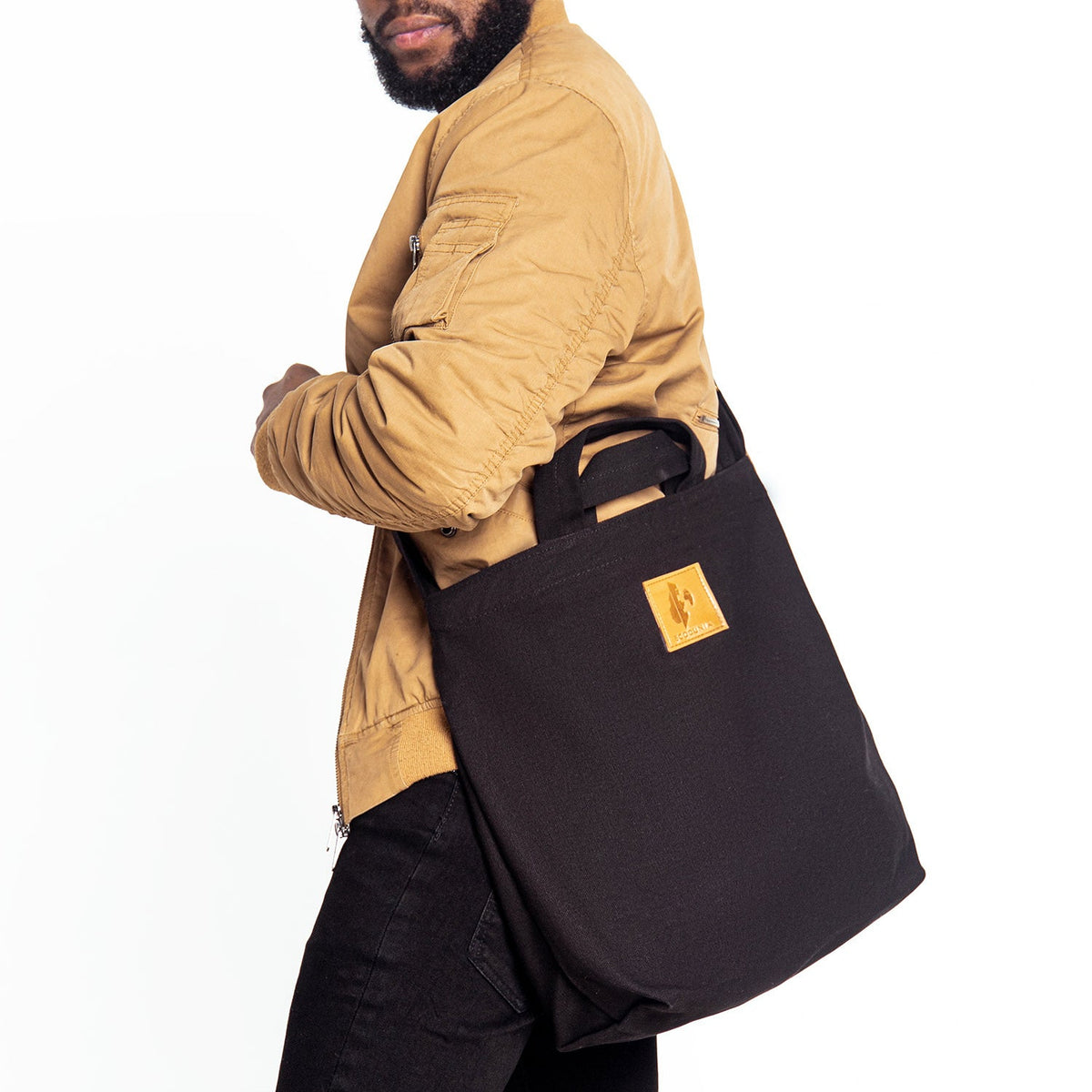 Zippered Canvas Tote Bag | Amani