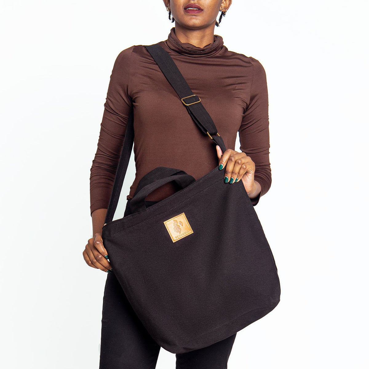 Zippered Canvas Tote Bag | Amani