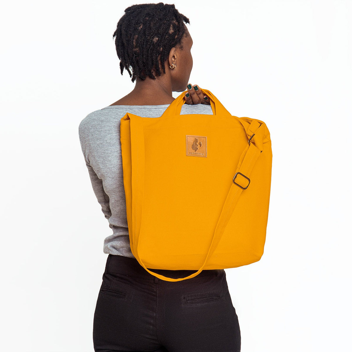 Zippered Canvas Tote Bag | Amani