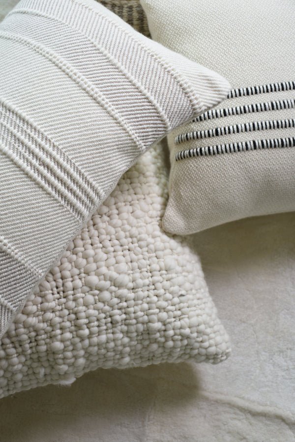 Natural Striped Touch Pillow