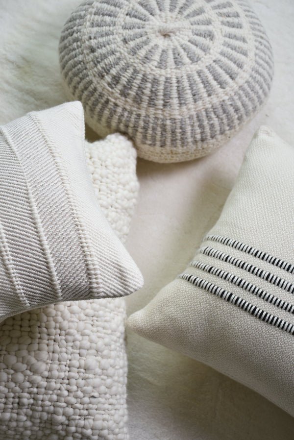 Natural Striped Touch Pillow